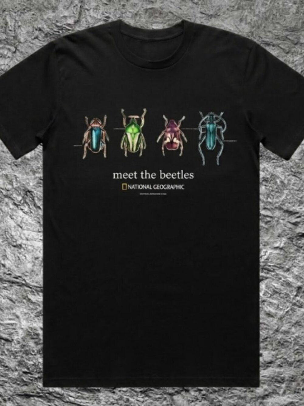 Meet The Beetles Shirt - National Geographic Parody Classic Rock Graphic Tee